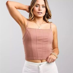 Free People Pink Crop Top